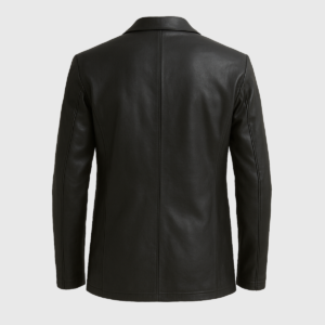 Alyson Black Leather Blazer