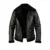 Francis B-3 Black Leather Bomber Jacket