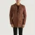 Ray Cutler Brown Leather Blazer – front view showing tailored fit, genuine brown leather and structured shoulders