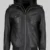 Bravado Brown Hooded Leather Bomber Jacket