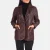 “Norma Maroon Leather Blazer with premium maroon leather, structured fit, notch lapels, button-front closure, and functional pockets for elegant style.”