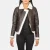 Sherilyn B-3 Brown Leather Bomber Jacket – front view showing rich brown leather, plush shearling collar and classic bomber silhouette