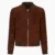 Bliss Brown Suede Bomber Jacket