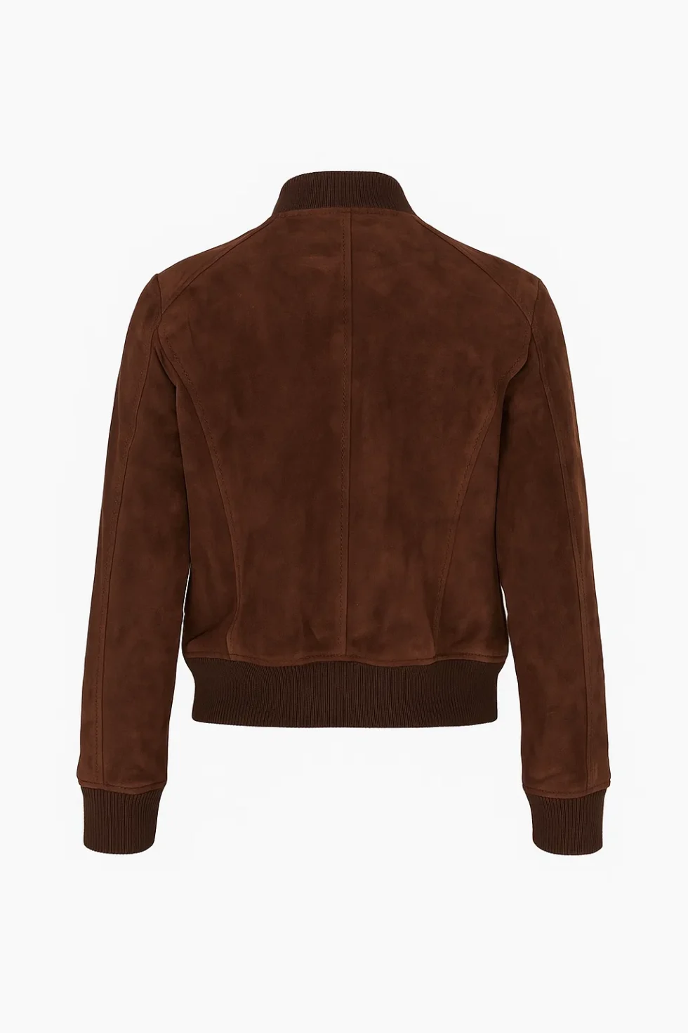 Bliss Brown Suede Bomber Jacket