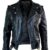 Allaric Alley Distressed Black Leather Biker Jacket