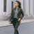 Adalyn Quilted Distressed Brown Leather Biker Jacket