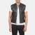 “Atlas Moto Black Leather Vest with rugged premium black leather and biker styling”