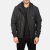“Hanklin MA-1 Black Hooded Bomber Jacket with modern hood and classic military-inspired bomber design”