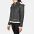 “Fiona Black Hooded Shearling Leather Jacket with premium leather and plush shearling lining”
