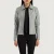 “Vixen Grey Classic Collar Leather Jacket with premium grey leather and classic collar design”