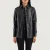 “Zenith Black Leather Shirt Jacket with premium leather and modern shirt-style design”