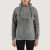 Zest Grey Hooded Suede Pullover Jacket front view pouch pocket