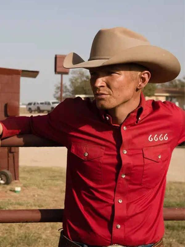 Material: Cotton Fabric Front: Button Style Closure Collar: Shirt Style Collar Cuffs: Button Cuffs Sleeves: Full-Length Pockets: Two Chest Pockets Color: Red