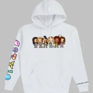KATSEYE x Toca Boca White Hoodie
