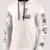 Los Angeles Kings Letterman White Hoodie