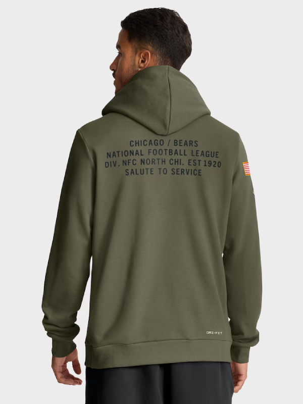 Chicago Bears 2025 Salute To Service Hoodie