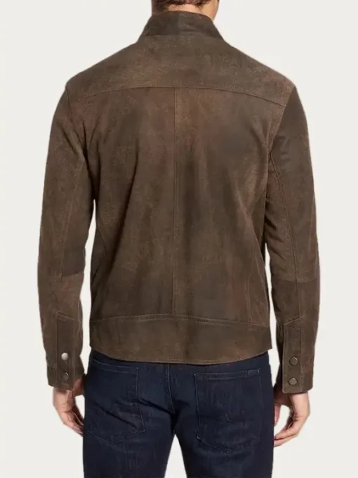 Mens Suede Moto Jacket