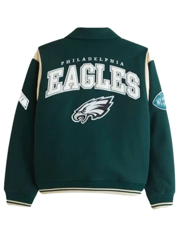 NFL Philadelphia Eagles Abercrombie Varsity Bomber Jacket