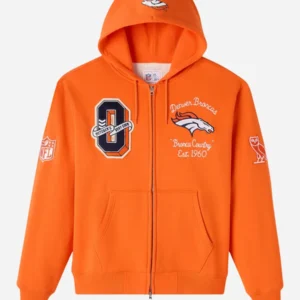 OVO Denver Broncos Waffle Lined Hoodie