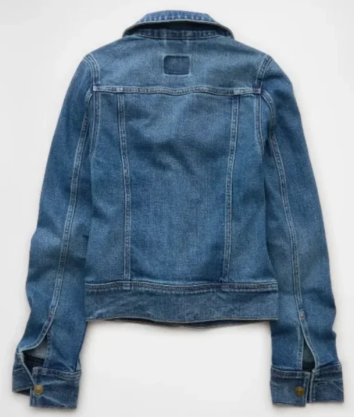 Sydney Sweeney Cinched Waist Denim Jacket