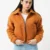 Teddy Faux Fur Bomber Jacket – Camel
