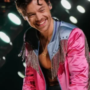 Love On Tour Harry Styles Pink Fringe Jacket