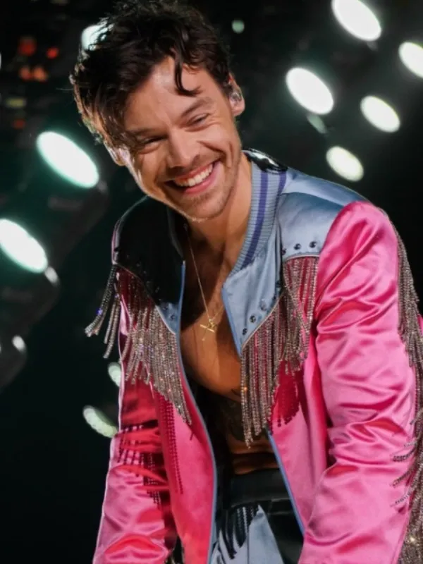 Love On Tour Harry Styles Pink Fringe Jacket