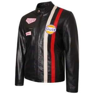 Le Mans Steve McQueen Leather Jacket Black