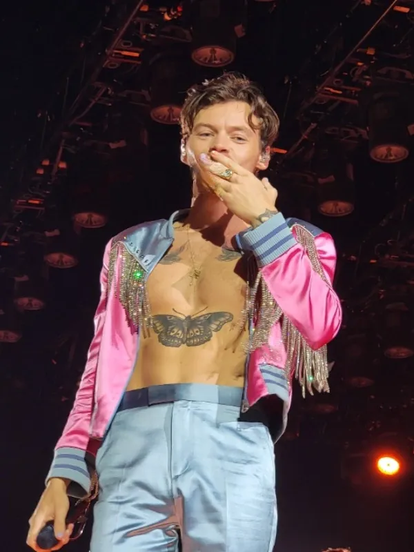 Love On Tour Harry Styles Pink Fringe Jacket
