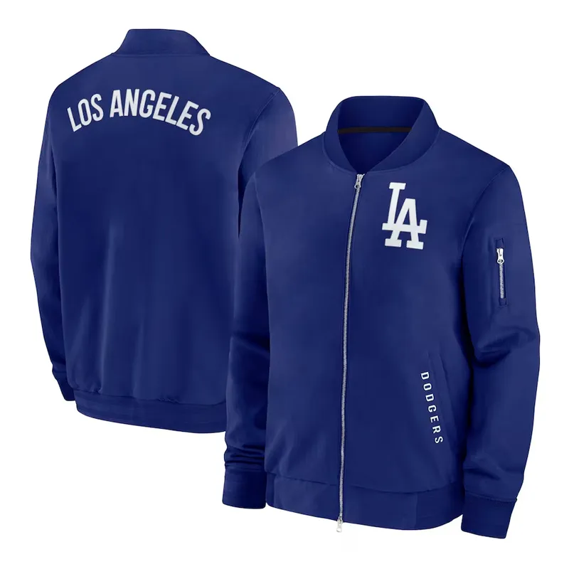 LA Dodgers Collection Dugout Royal Bomber Jacket