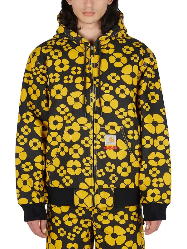 Marni X Carhartt WIP Hooded Floral Print Jacket
