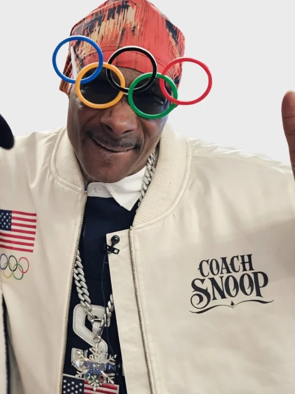 Team USA 2026 Snoop Dogg White Bomber Jacket