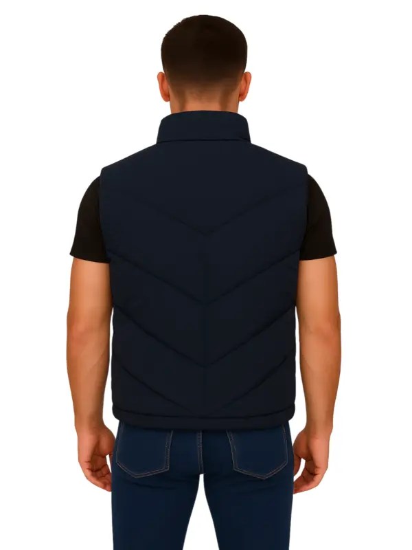 70s Men’s Blue Puffer Vest