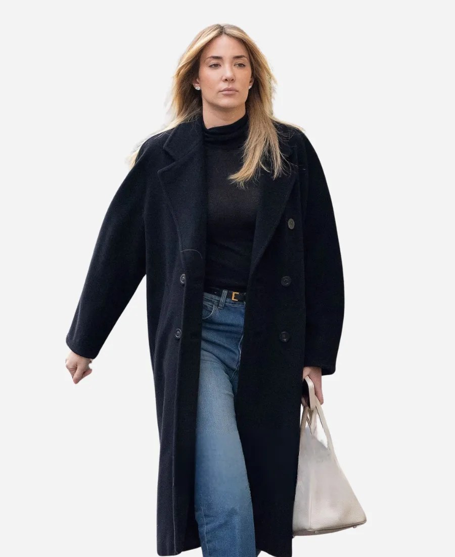 Alice Campello Milan 2026 Black Coat