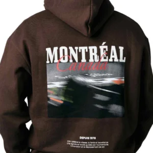 F1 Canadian Grand Prix Brown Retro Hoodie