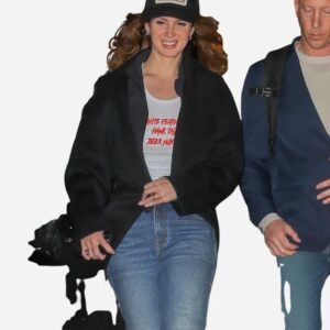 Lana Del Rey 2026 NYC Black Coat