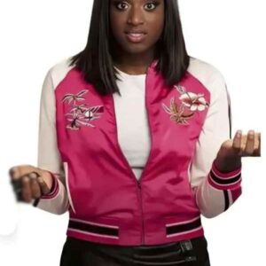 L’infiltrée 2026 Ahmed Sylla Pink Varsity Jacket