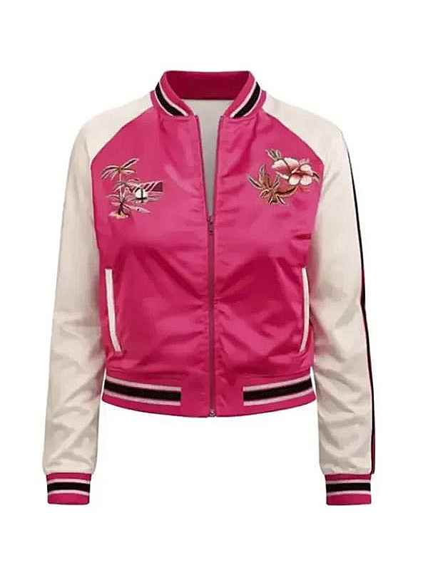 L’infiltrée 2026 Ahmed Sylla Pink Varsity Jacket