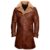 Tan Bane Shearling Leather Trench Coat