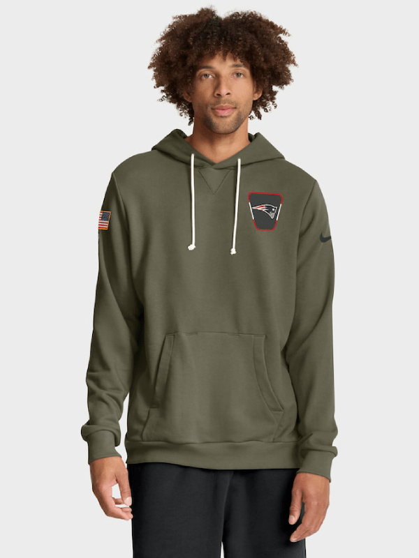 New England Patriots 2025 Salute To Service Hoodie