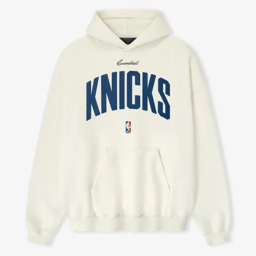 New York Knicks Fear of God x NBA Cream 90’s Hoodie
