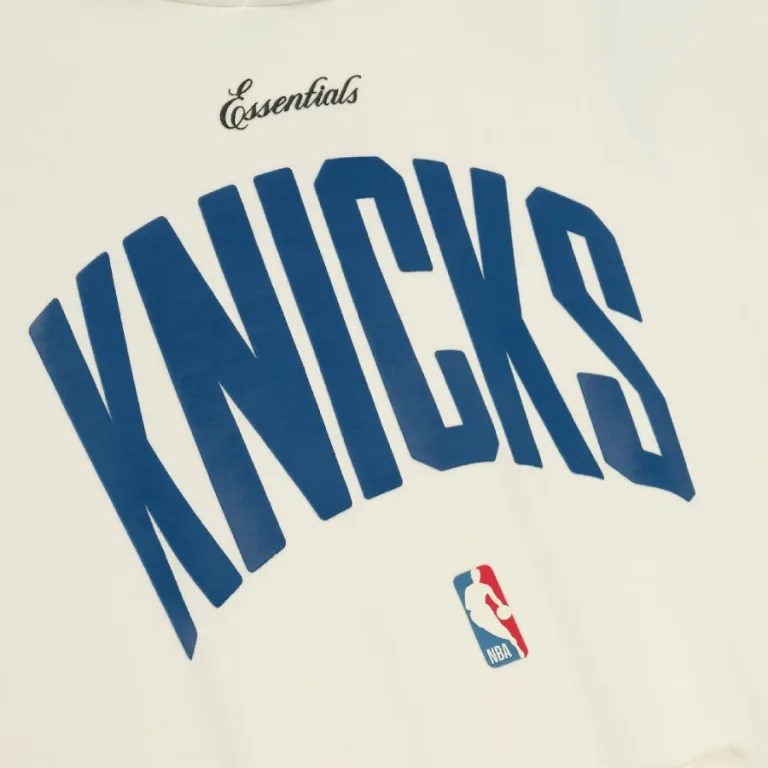 New York Knicks Fear of God x NBA Cream 90’s Hoodie