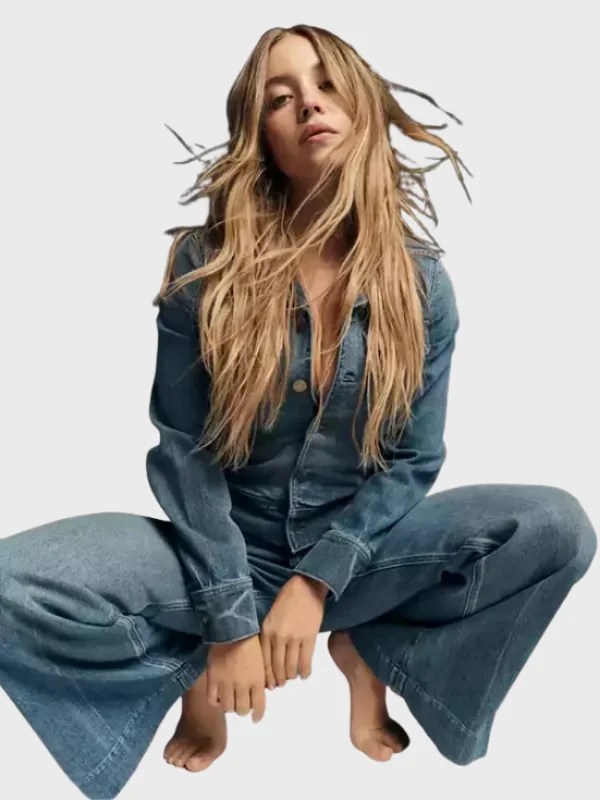 American Eagle x Sydney Sweeney Cinched Waist Denim Jacket