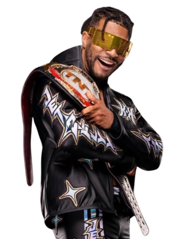 AEW Wrestler Jet 2 Fly Black Leather Jacket