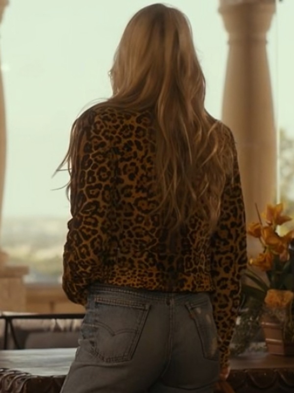 Landman 2024 Ali Larter Leopard Print Jacket