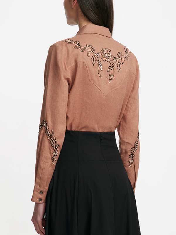 Dutton Ranch 2026 Annette Bening Floral Western Shirt