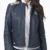 Automobile Club of Monaco Blue Motorcycle Leather Jacket