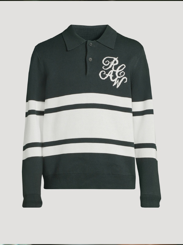 Off Campus 2026 Charlie Evans Stripe Rugby Sweater