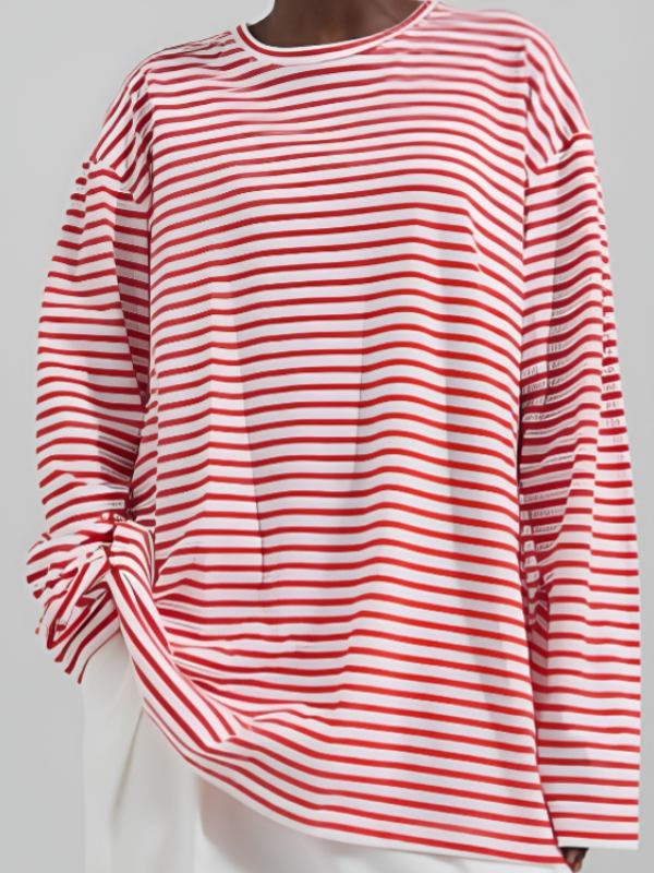 Shrinking S2 Christa Miller Red Striped Tee