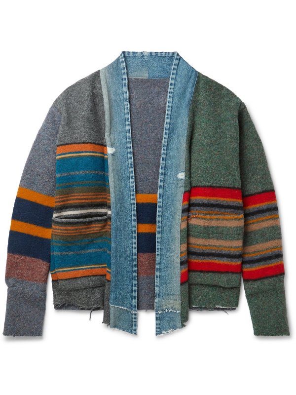 The Four Seasons S2 Colman Domingo Multi-Stripe Kimono Jacket